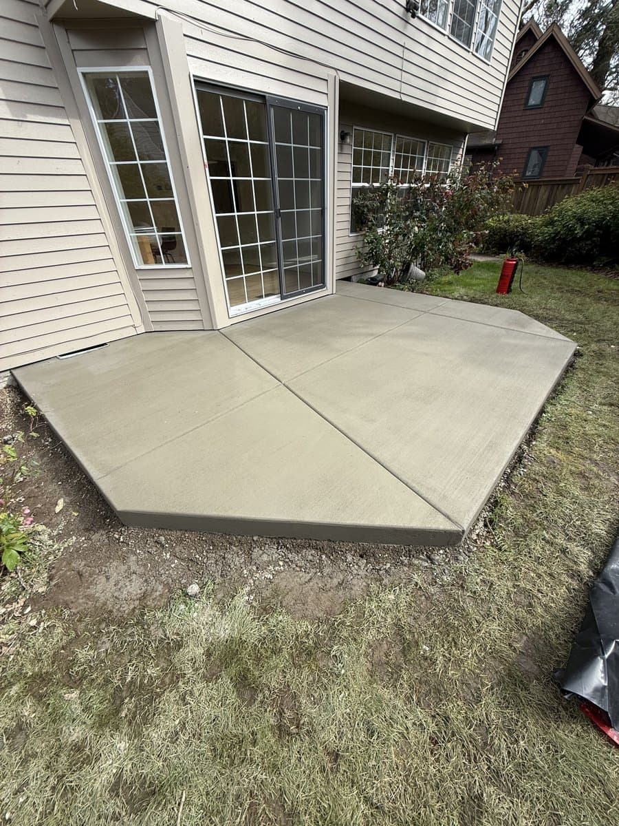 Professional concrete installation